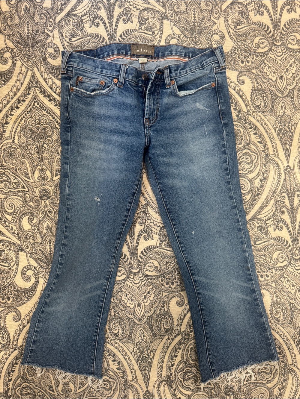 Hollister vintage Women's Blue Cropped Kickflare Jeans sz 6 27